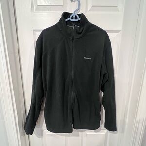Reebok Charcoal Full-Zip Fleece Jacket